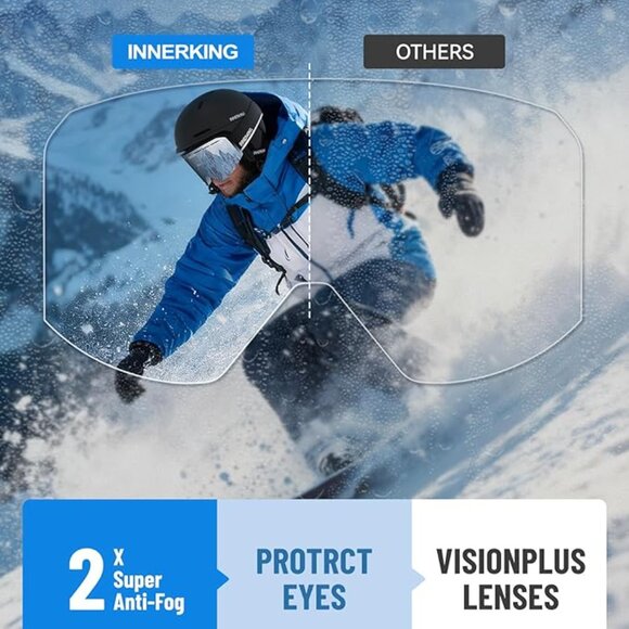 Snowboard Goggles 100% UV400 Protection - Picture 5 of 6